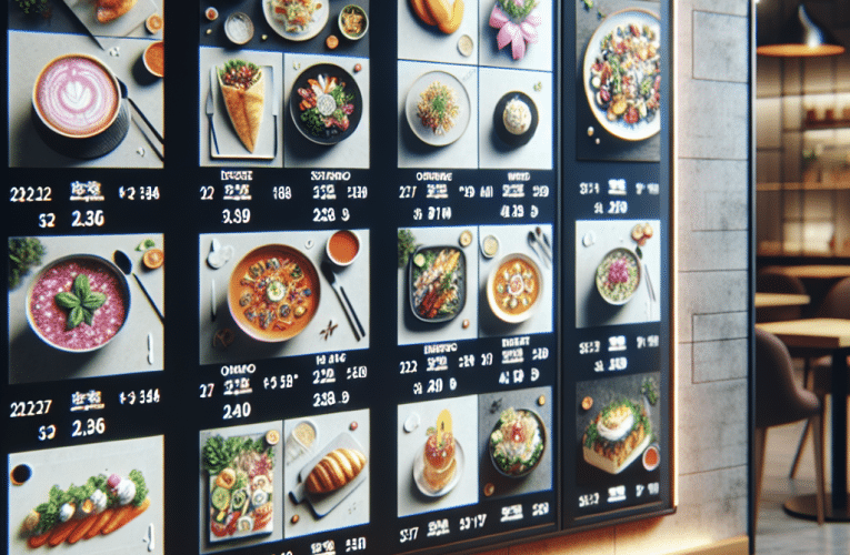 Cyfrowe menu board: Nowoczesne podejście do prezentacji oferty w biznesie gastronomicznym