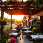 pergola na taras restauracji