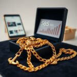 złoty łańcuszek ankier 585