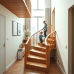 schody zabiegowe drewniane warszawa