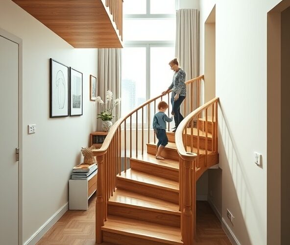 Jak wybrać schody zabiegowe drewniane w Warszawie do małego mieszkania, żeby były trwałe i bezpieczne?