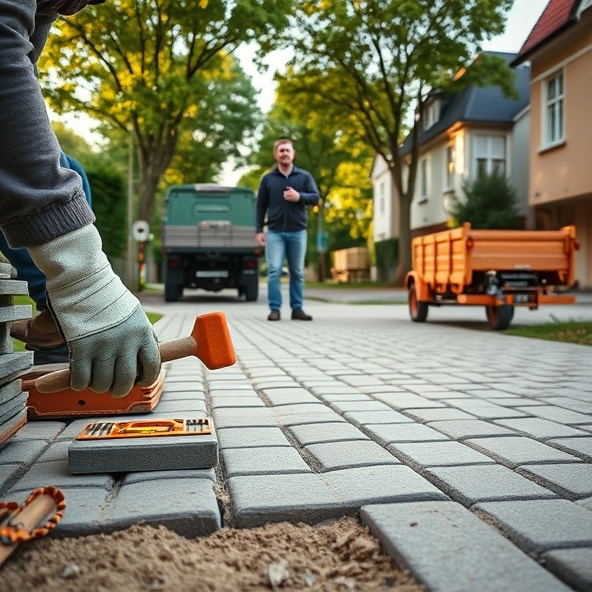 układanie kostki brukowej milanówek