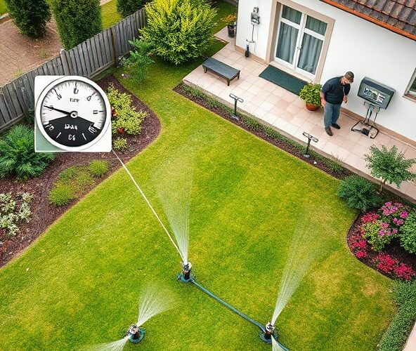 Czy 2 bar wystarczy do oszczędnego nawadniania 200 m2 w Pruszkowie?