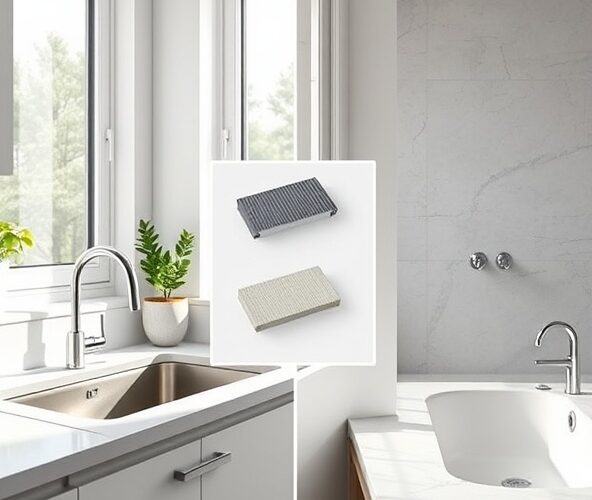 Jak wybrać parapety wewnętrzne Wołomin do kuchni i łazienki: PCV czy kamień?