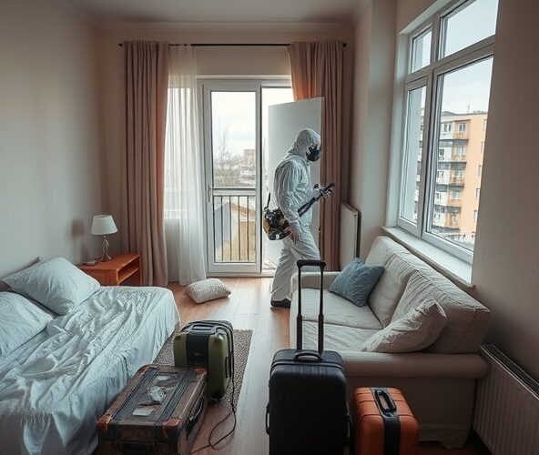 Jak długo trzeba opuszczać mieszkanie po zwalczaniu pluskiew na Białołęce?